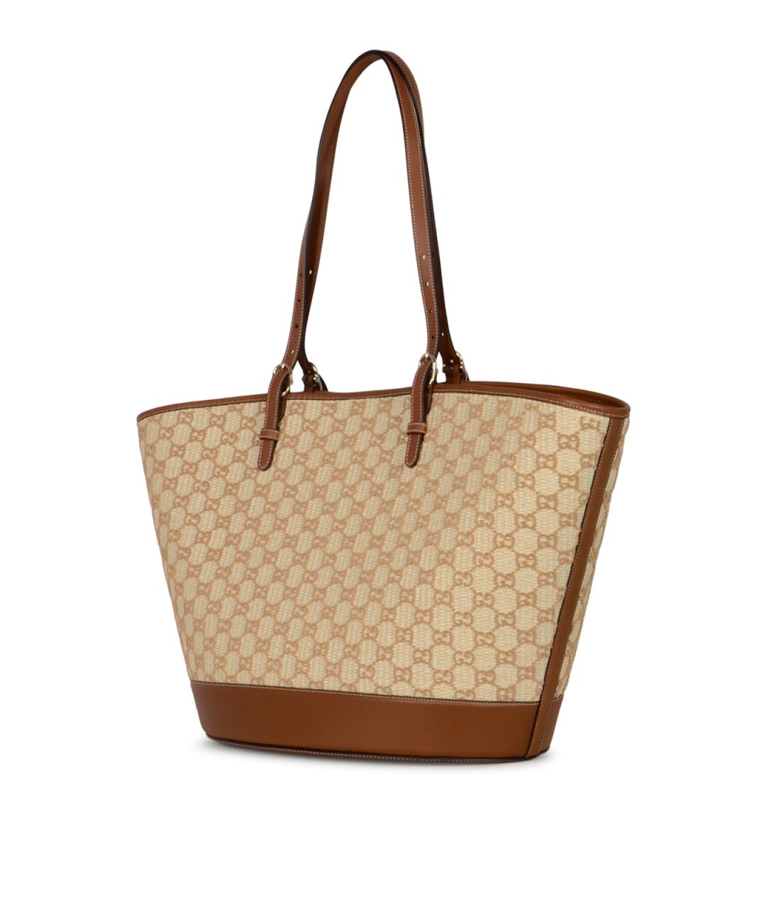 GUCCI Бежевая сумка тоут, фото 2