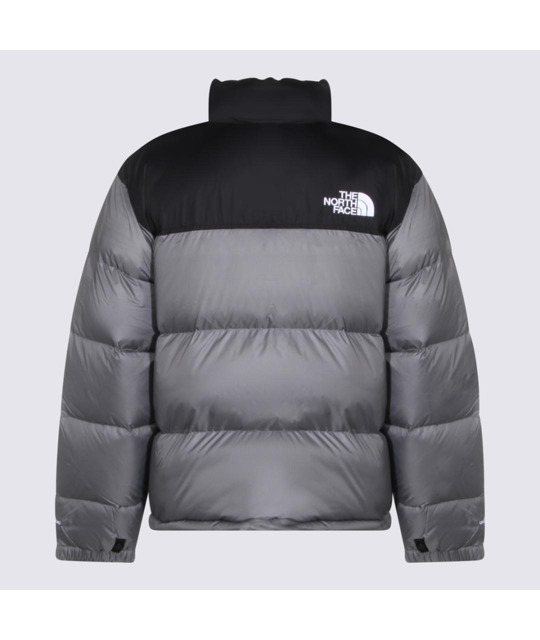 THE NORTH FACE Серый полиамидовый пуховик, фото 2