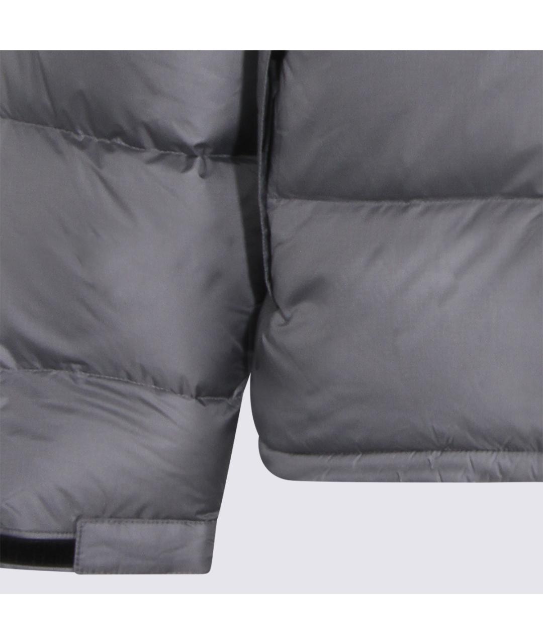 THE NORTH FACE Серый полиамидовый пуховик, фото 4