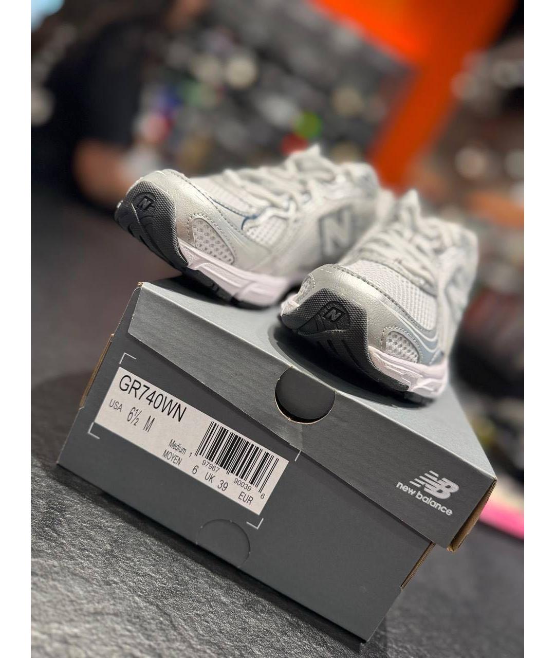 NEW BALANCE Белые текстильные кроссовки, фото 5