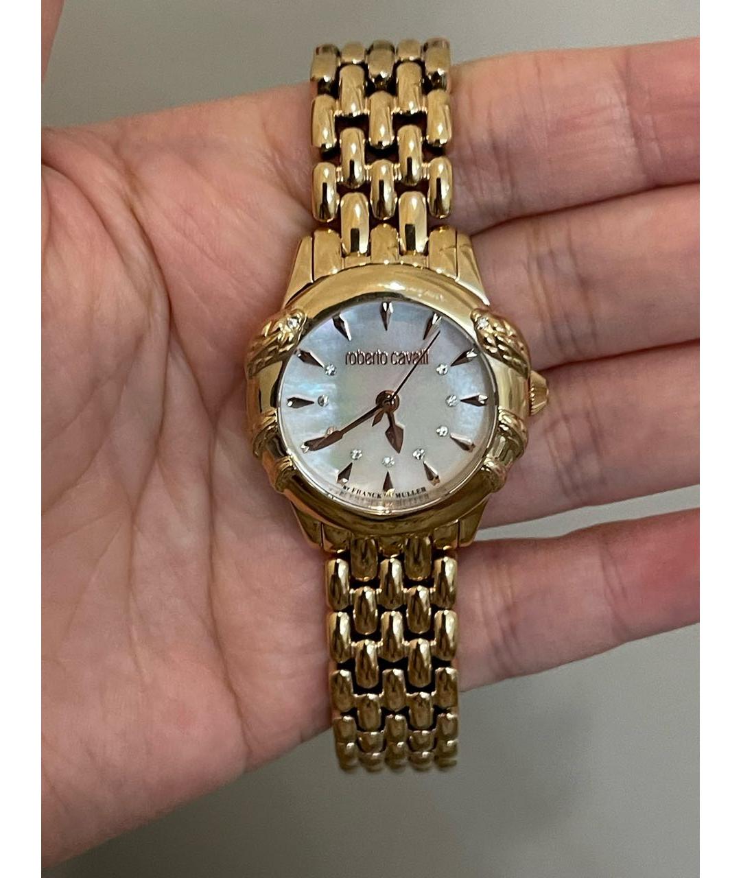 ROBERTO CAVALLI Золотые стальные часы, фото 5