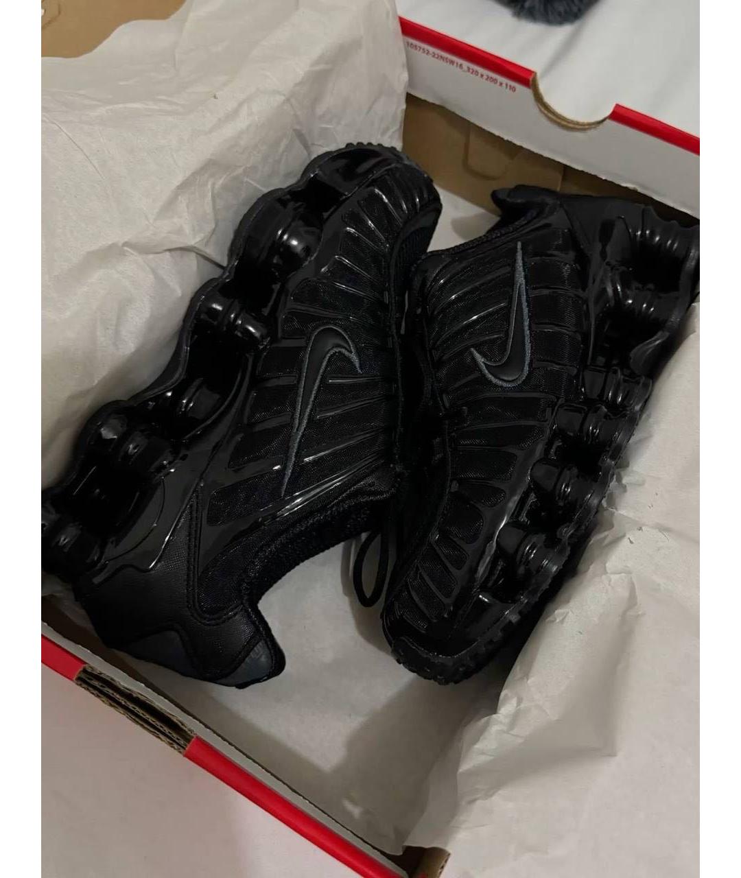 NIKE Черные кожаные кроссовки, фото 2