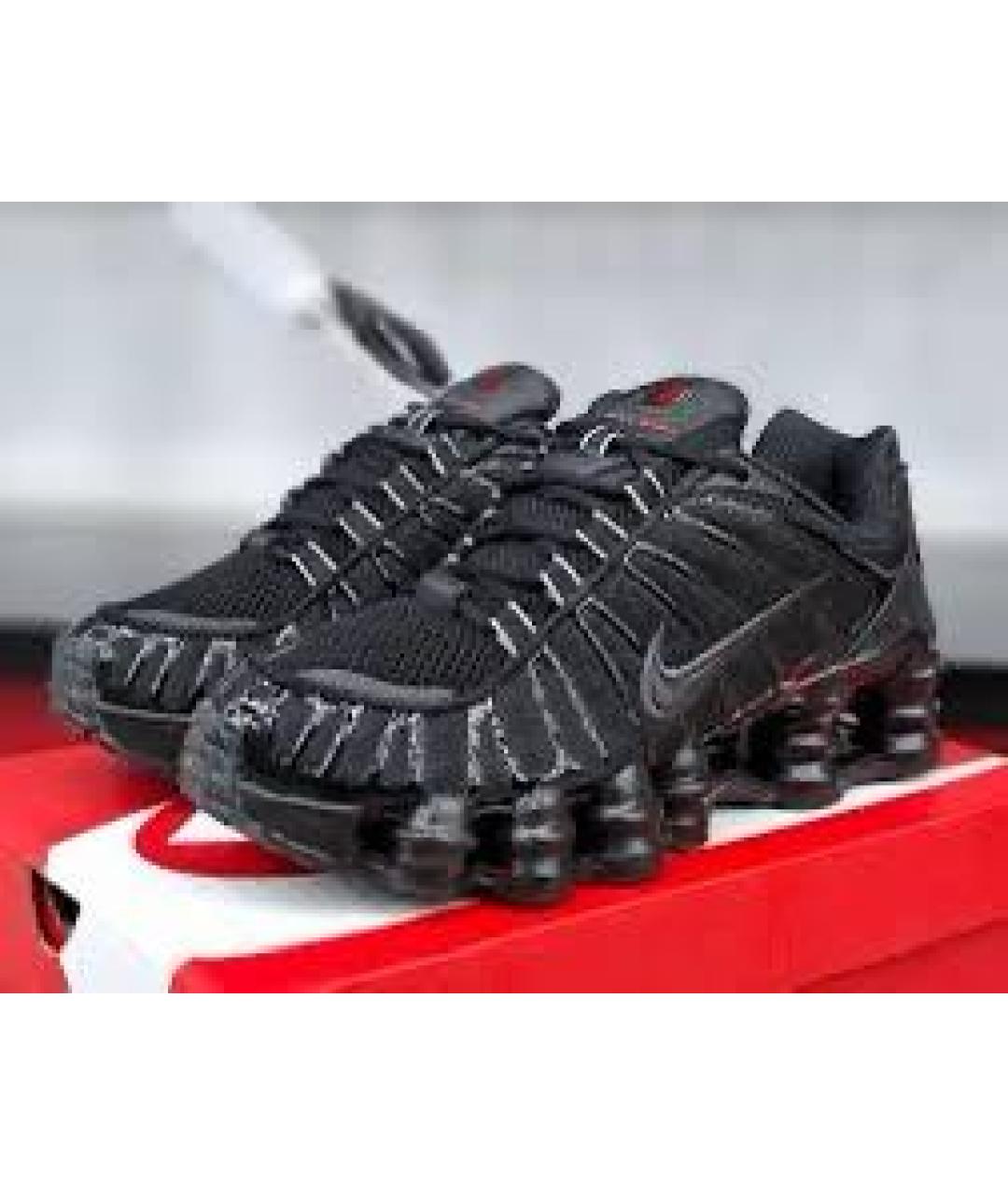 NIKE Черные кожаные кроссовки, фото 4