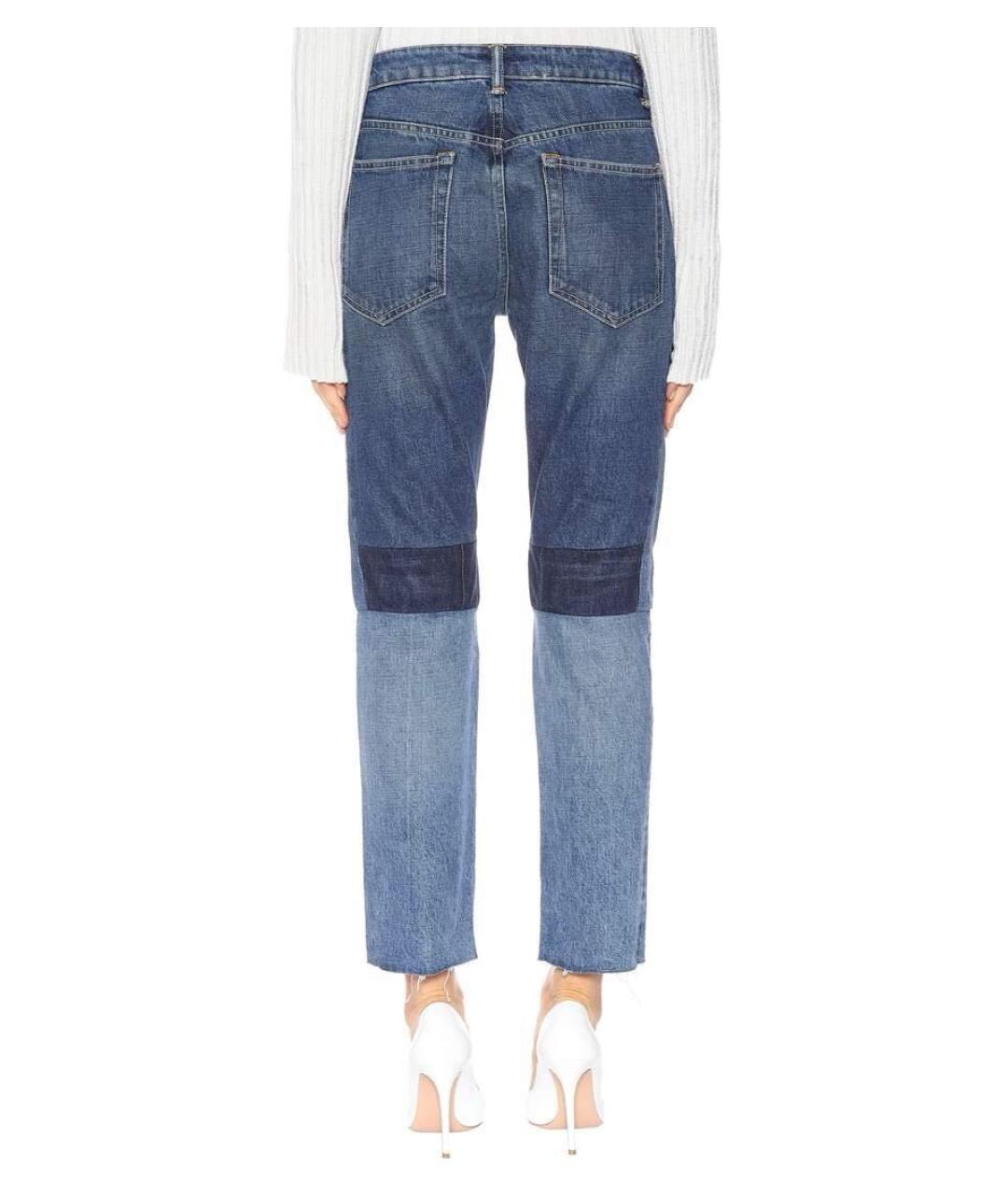 HELMUT LANG Синие хлопковые прямые джинсы, фото 5