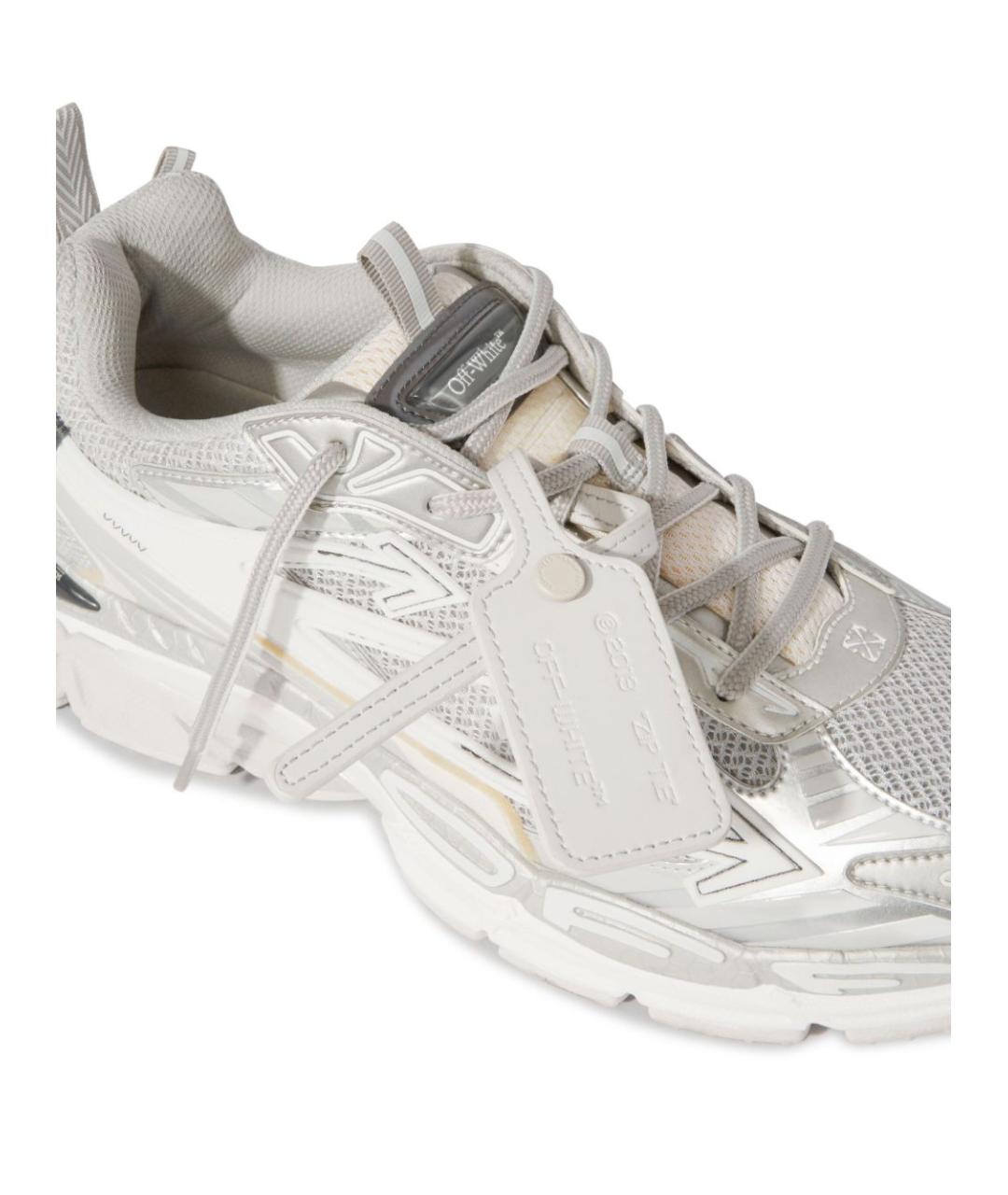 OFF-WHITE Серые текстильные кроссовки, фото 4