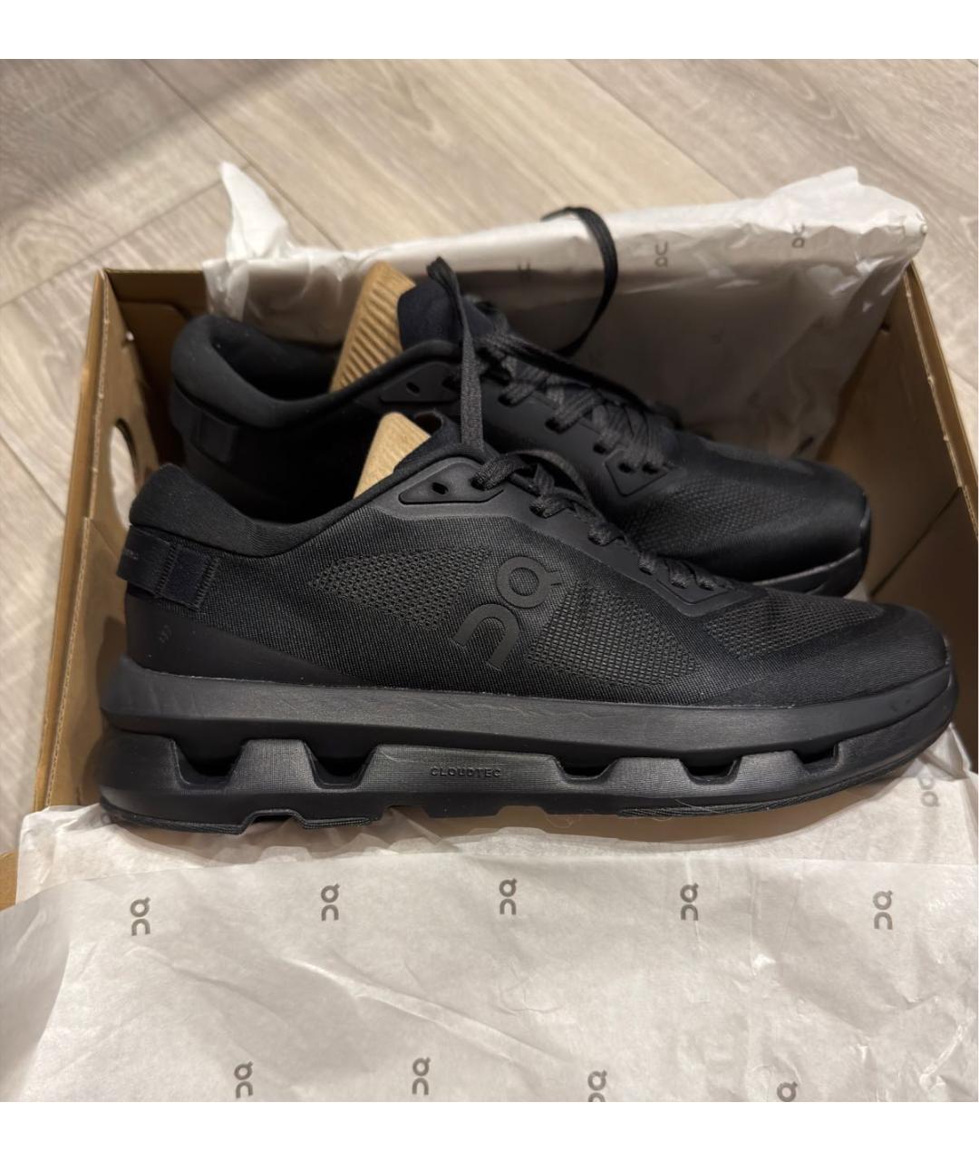 ON Черные текстильные кроссовки, фото 2