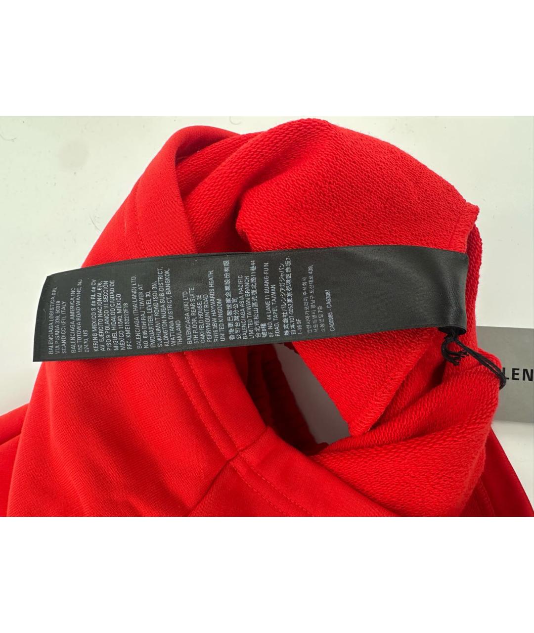 BALENCIAGA Красные хлопковые шорты, фото 4