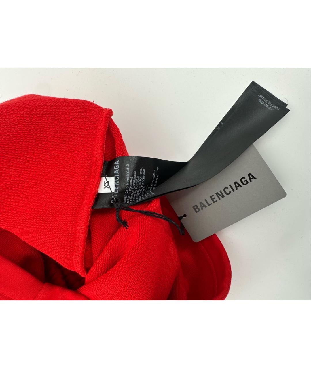 BALENCIAGA Красные хлопковые шорты, фото 3