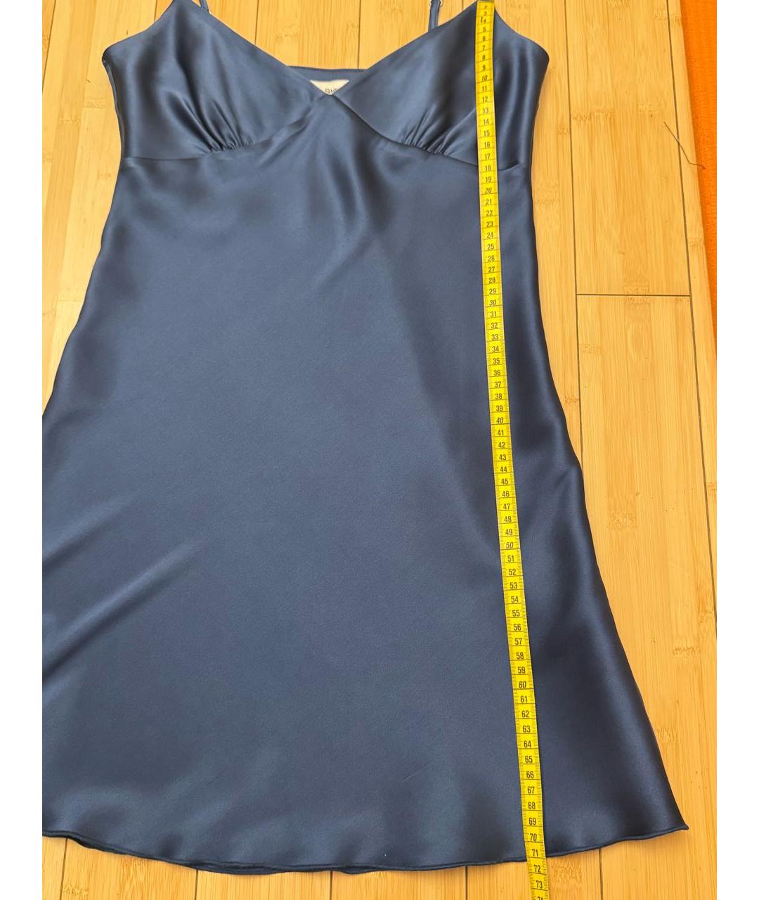 REPRESENT Темно-синее вискозное коктейльное платье, фото 4