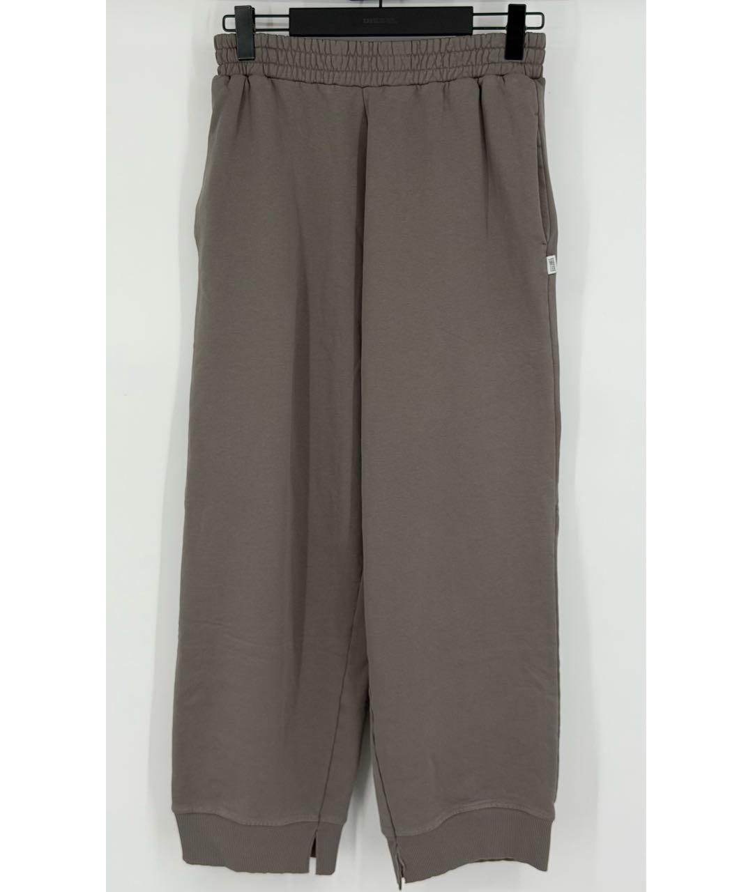 MM6 MAISON MARGIELA Бежевые хлопковые спортивные брюки и шорты, фото 4