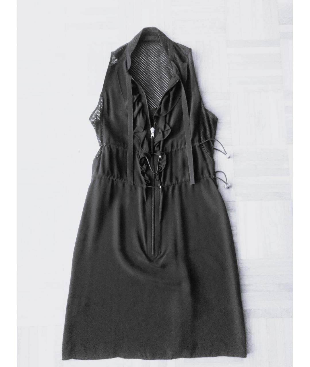 PRADA Черное шелковое платье, фото 7