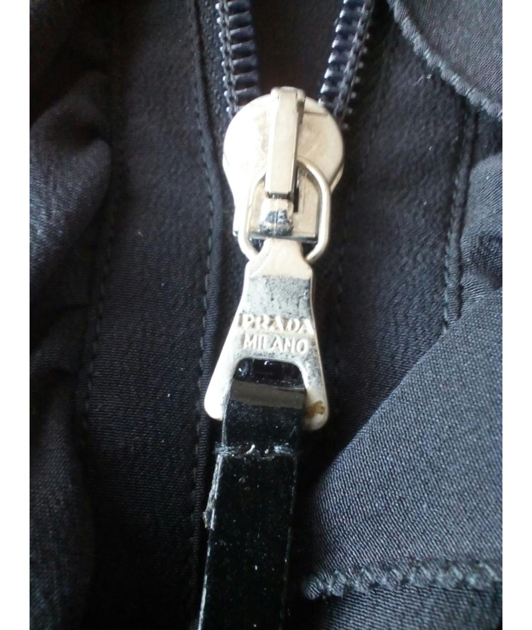 PRADA Черное шелковое платье, фото 4