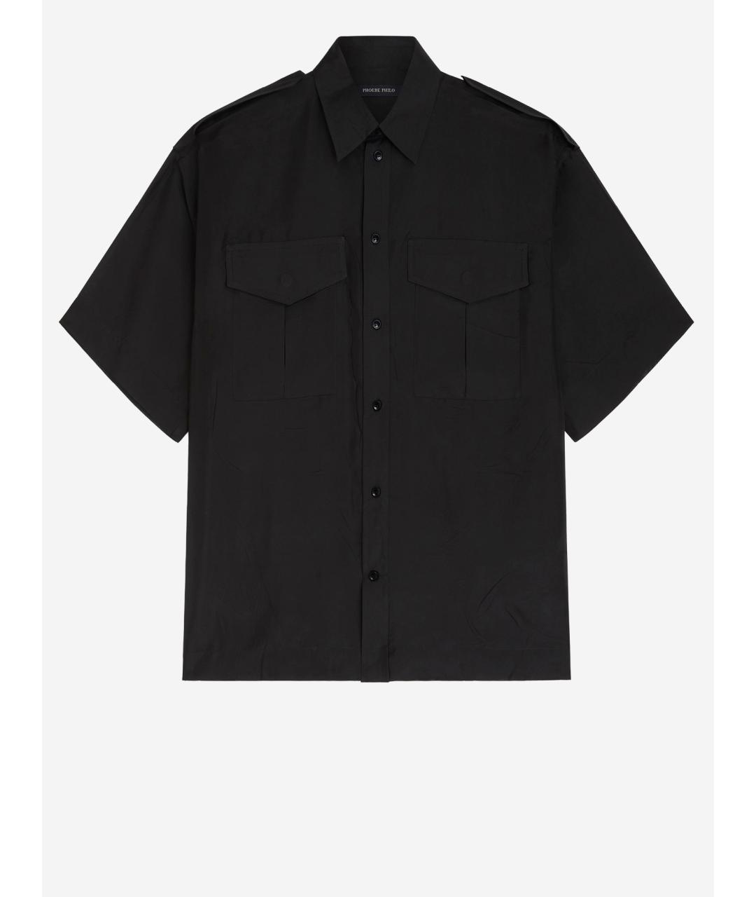 PHOEBE PHILO Черная хлопковая рубашка, фото 1