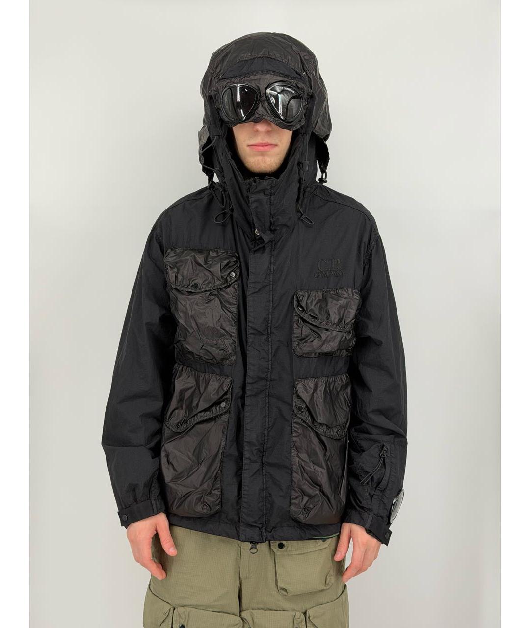 CP COMPANY Черная полиэстеровая куртка, фото 2