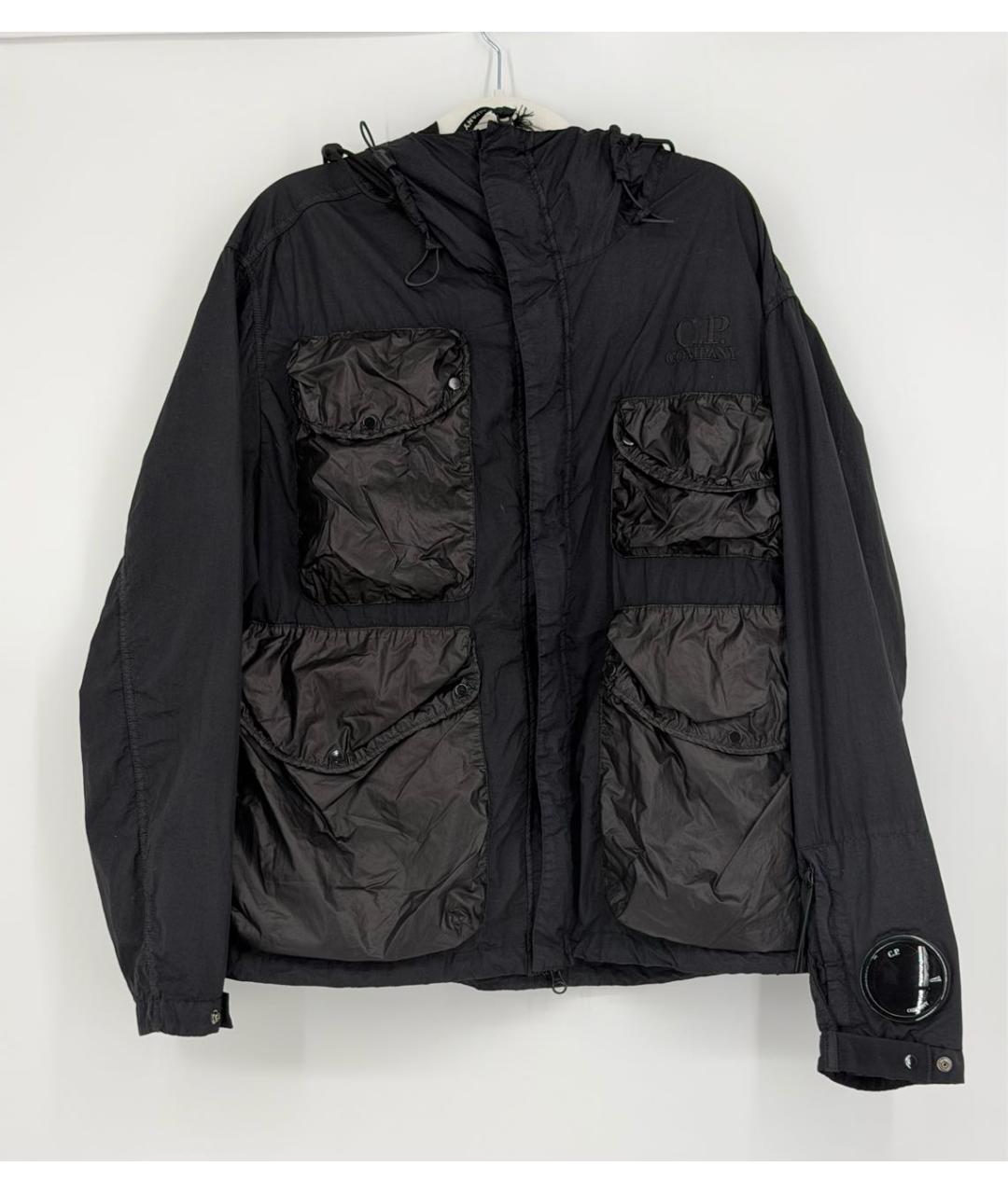 CP COMPANY Черная полиэстеровая куртка, фото 3