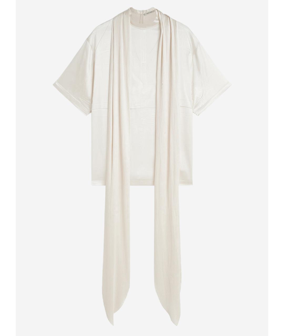 PHOEBE PHILO Бежевая хлопко-эластановая футболка, фото 1