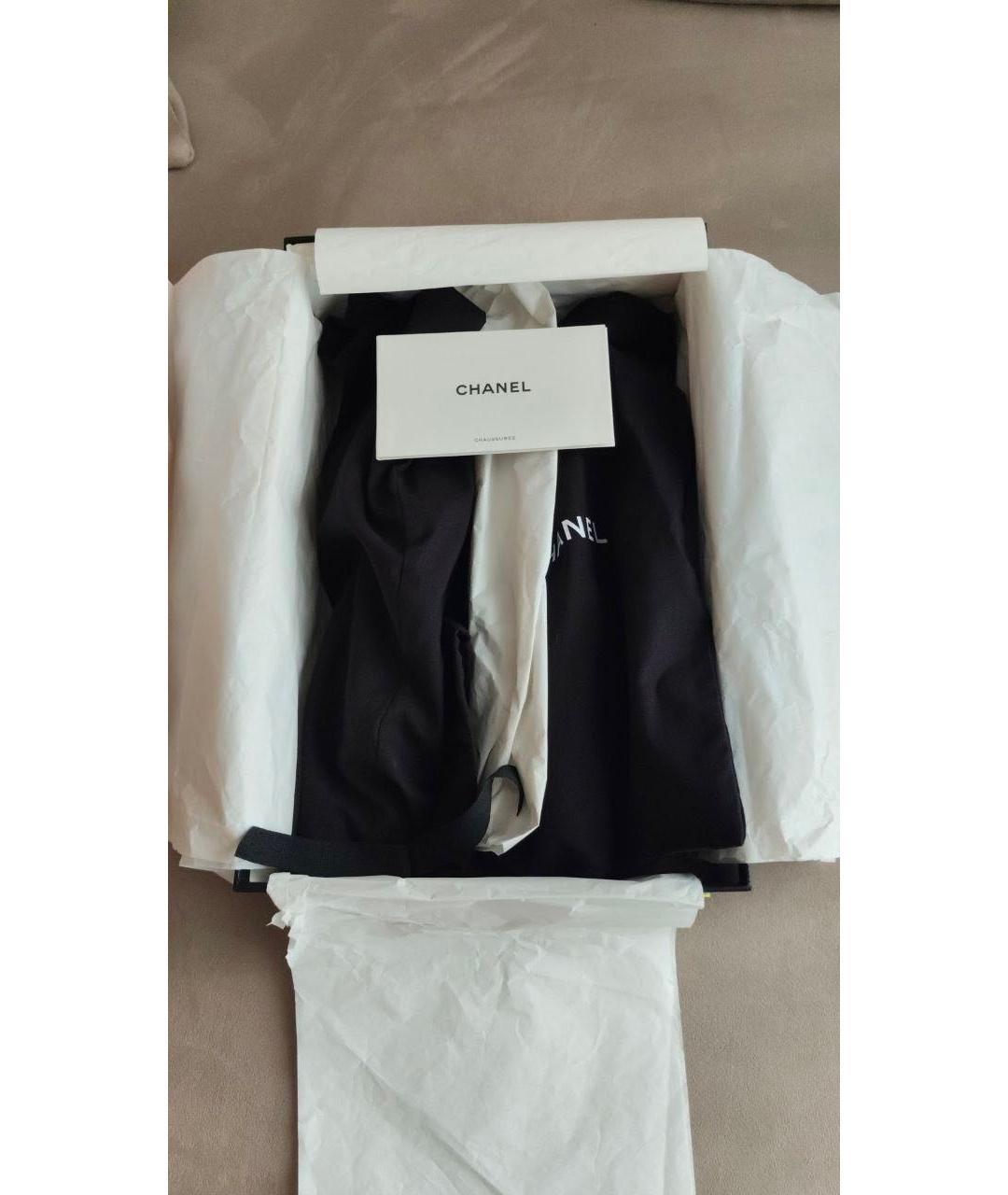 CHANEL Черные кожаные босоножки, фото 7