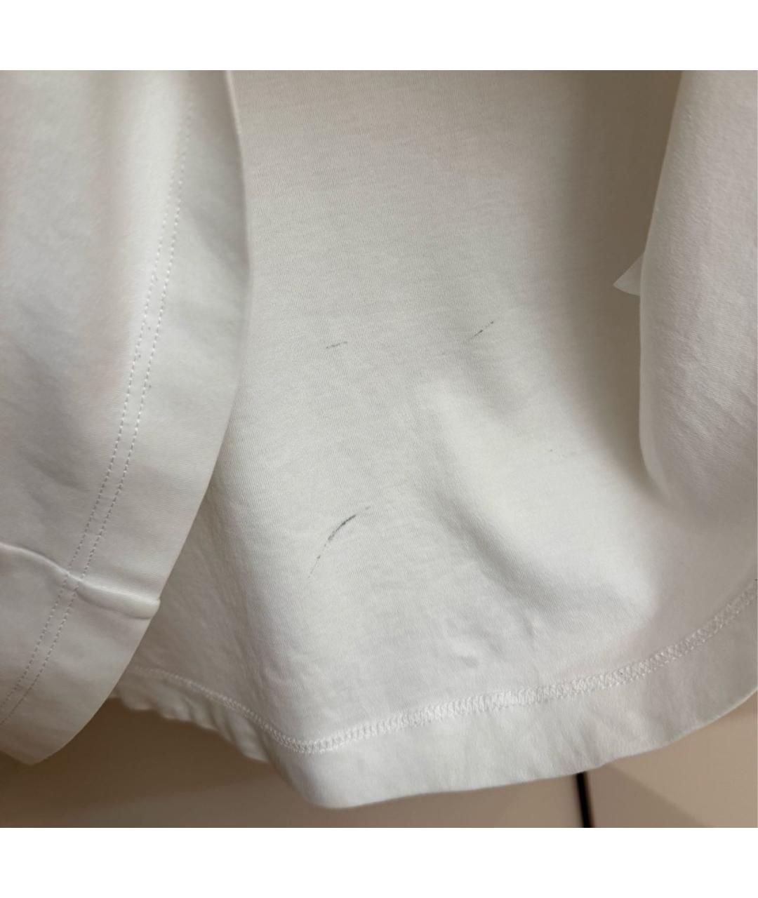 LOUIS VUITTON Белая хлопковая футболка, фото 5