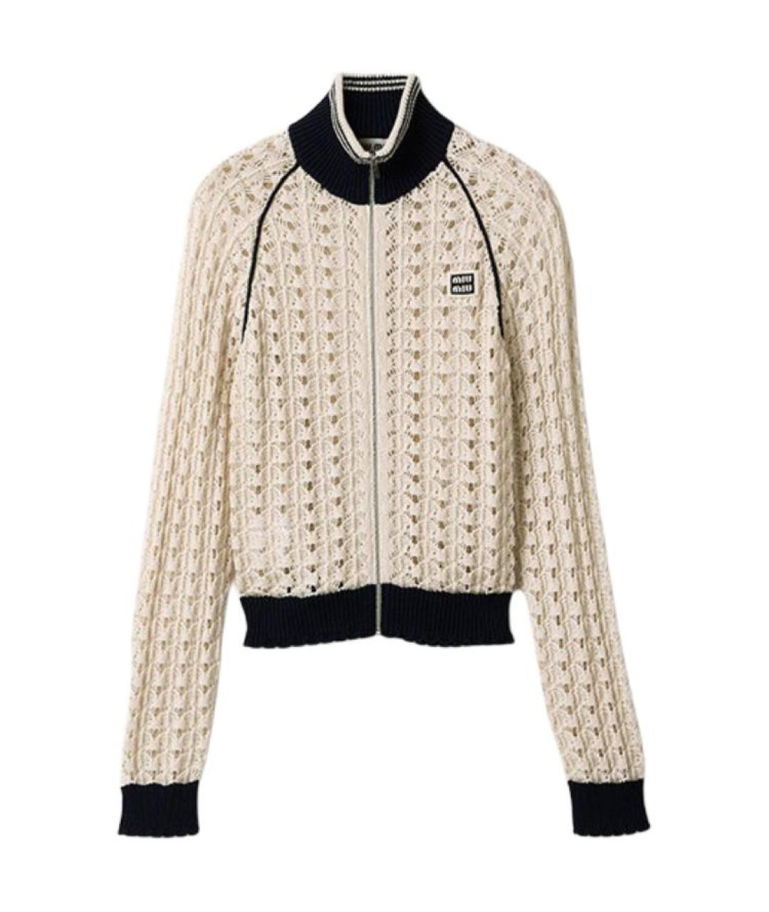 MIU MIU Бежевый джемпер / свитер, фото 1