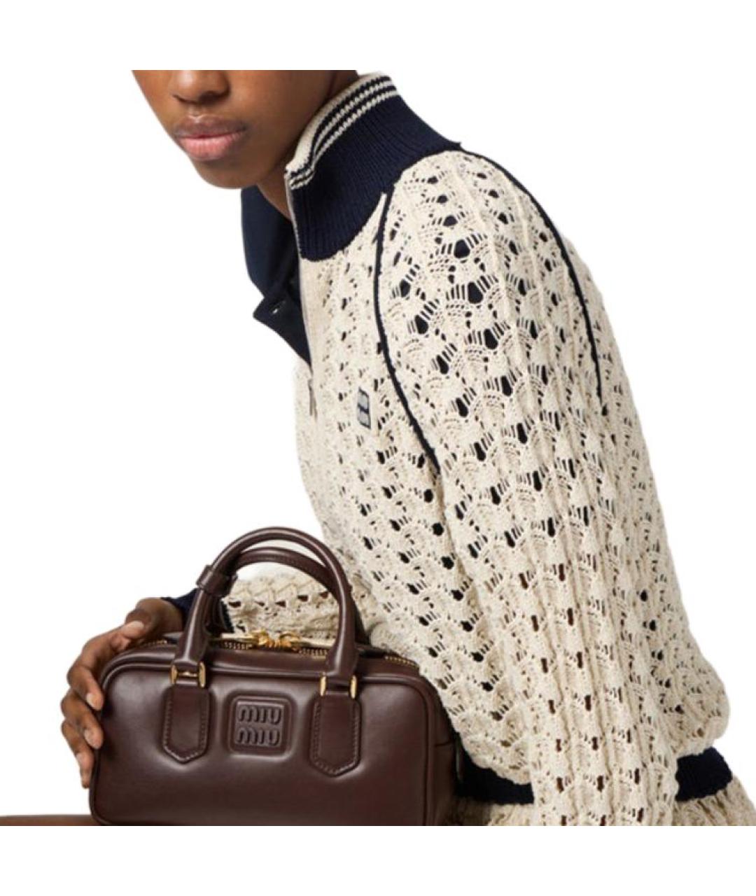 MIU MIU Бежевый джемпер / свитер, фото 5