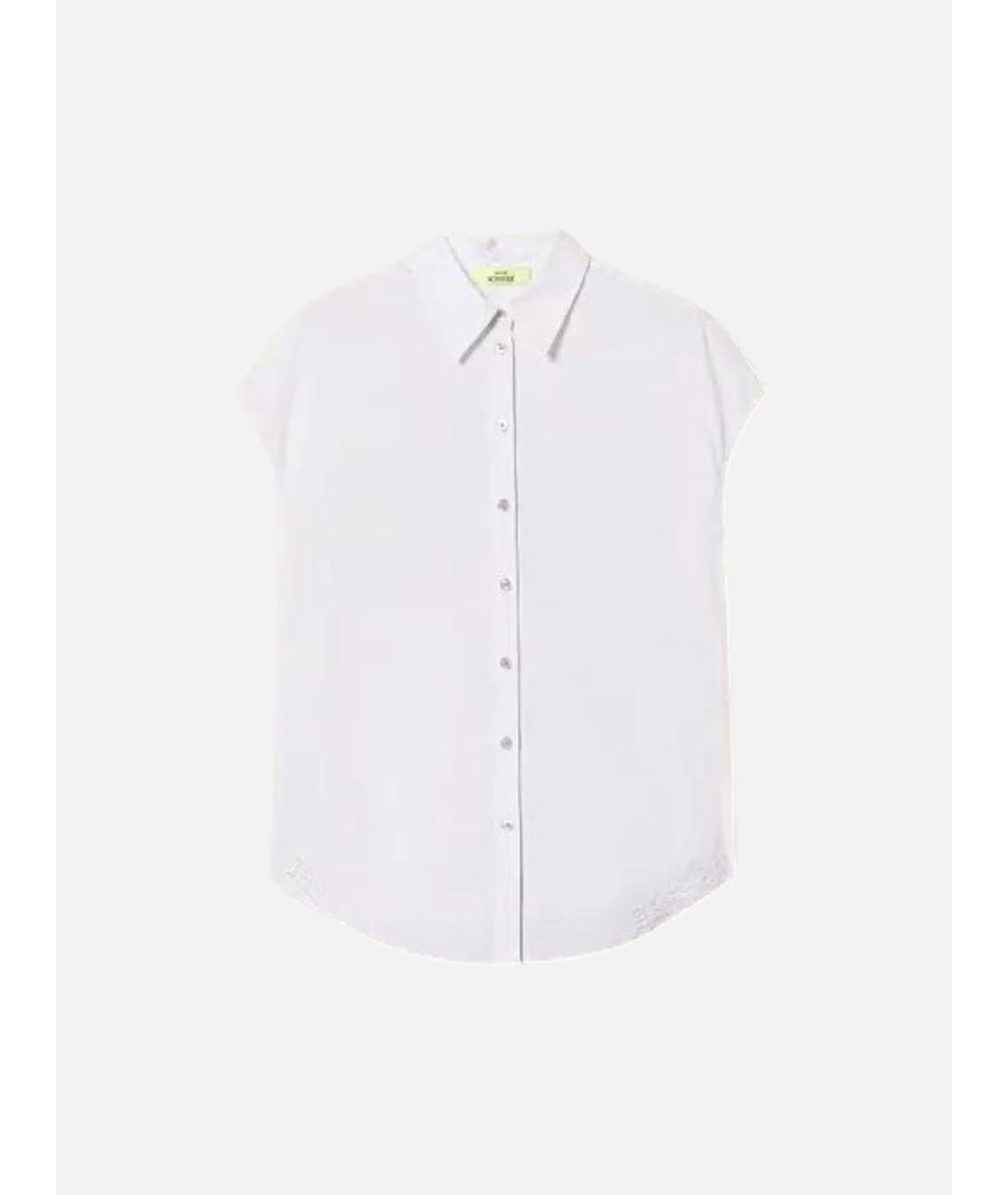 TWIN-SET Белая хлопковая рубашка, фото 8