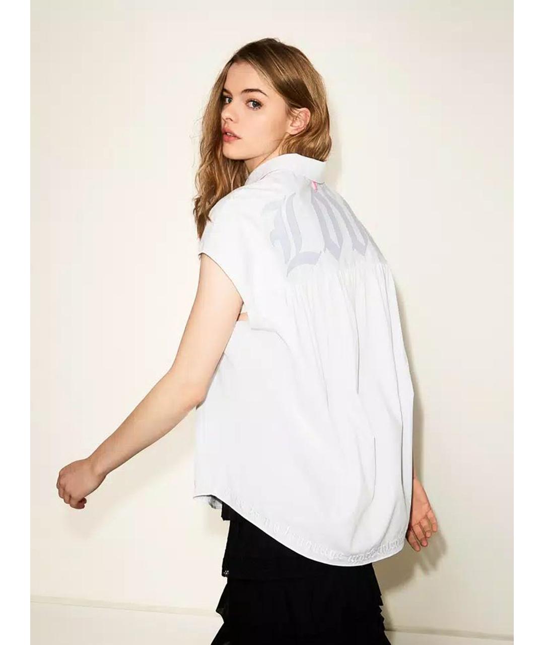 TWIN-SET Белая хлопковая рубашка, фото 4