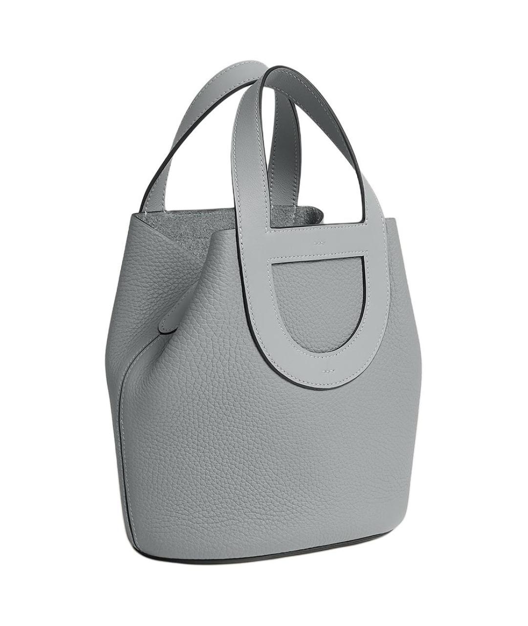 HERMES Серая сумка через плечо, фото 3