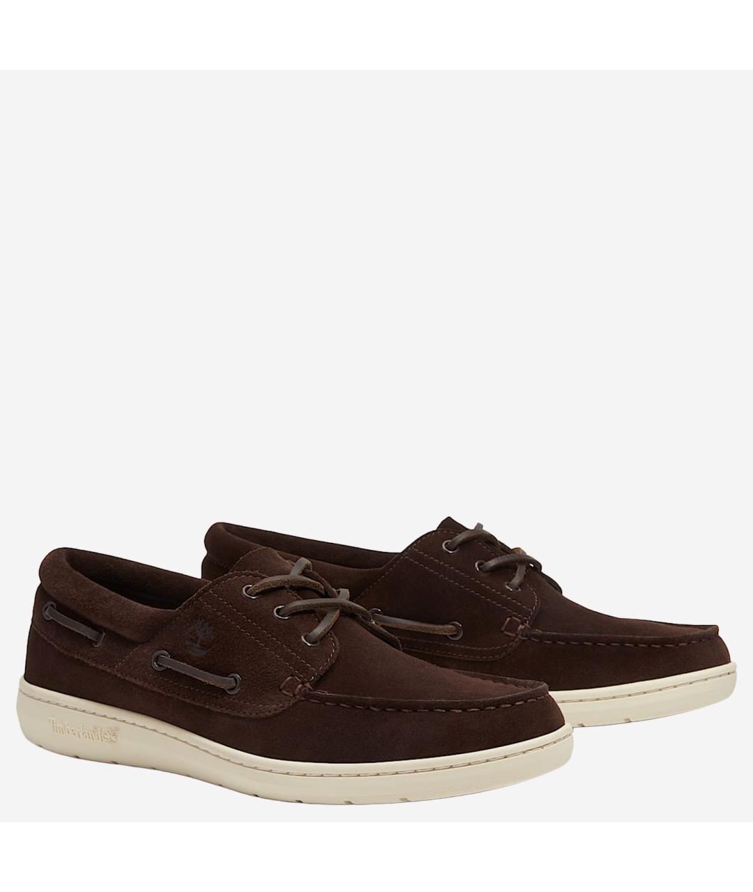 TIMBERLAND Коричневые замшевые низкие ботинки, фото 2