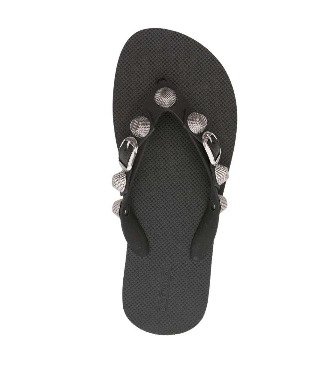 BALENCIAGA Черные шлепанцы, фото 2