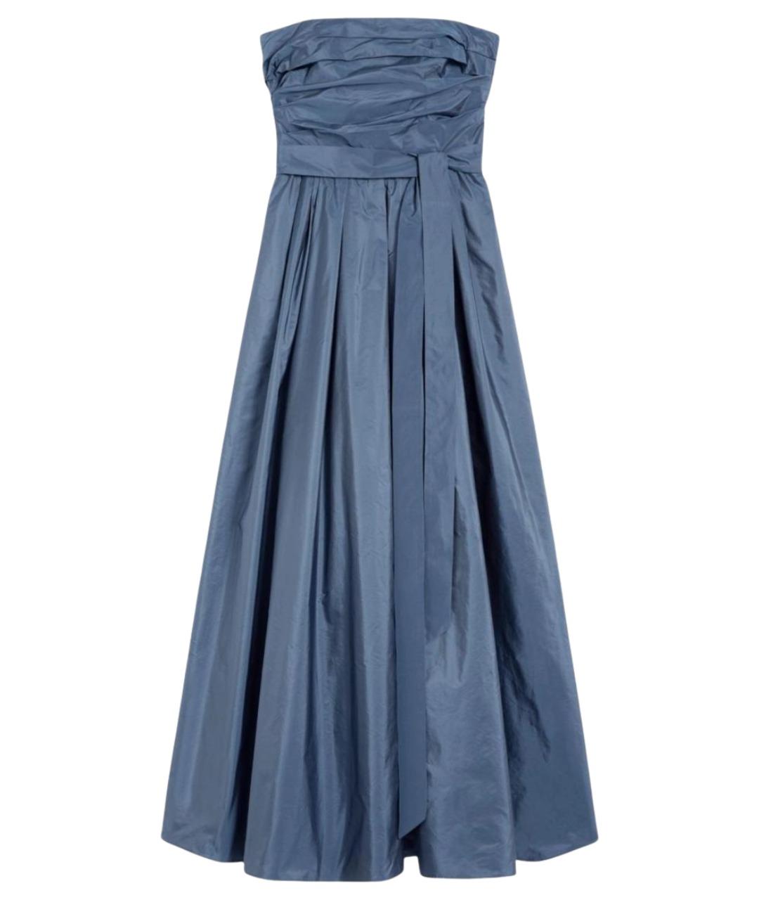 MAX MARA STUDIO Синее полиэстеровое вечернее платье, фото 1