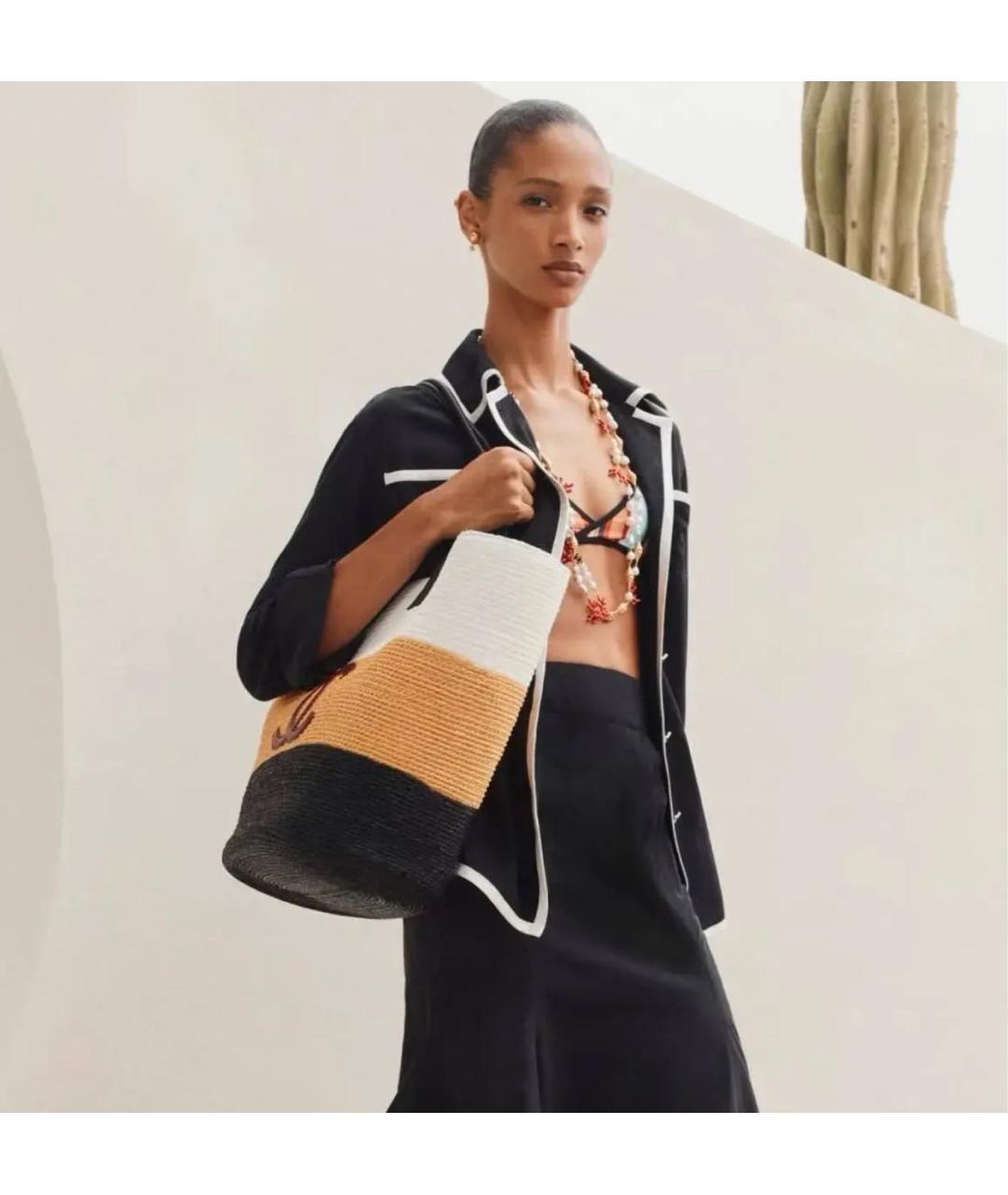 CHANEL Мульти пелетеная пляжная сумка, фото 3