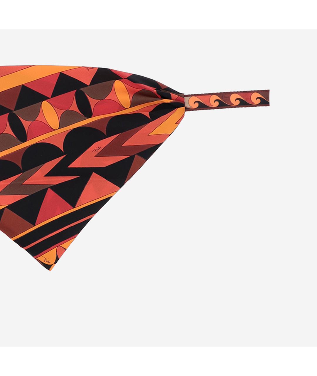 EMILIO PUCCI Мульти шелковый шарф, фото 2