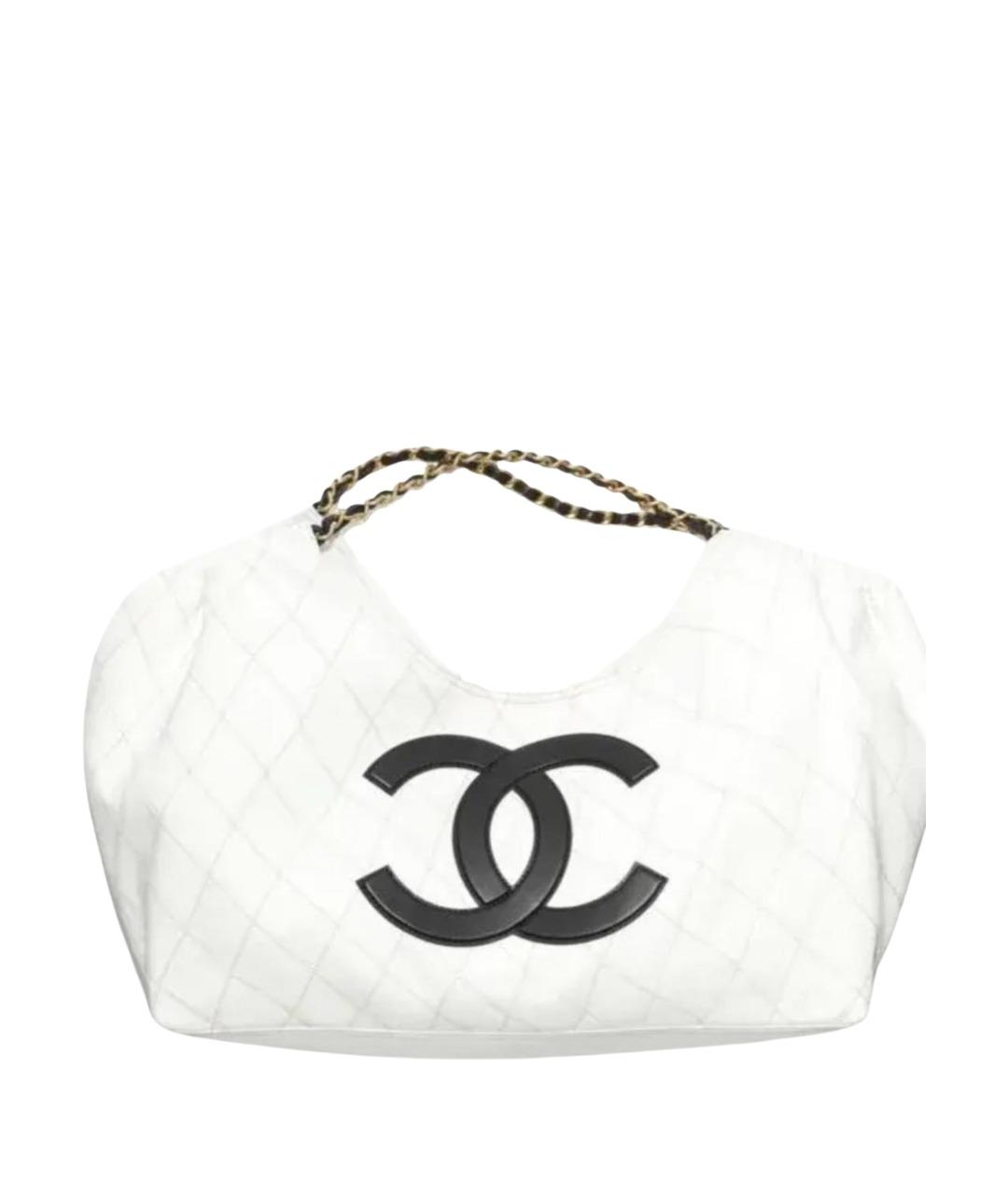 CHANEL Белая пляжная сумка, фото 1