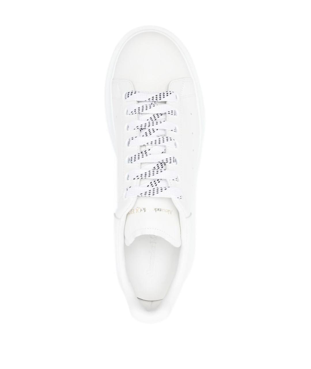 ALEXANDER MCQUEEN Белые кожаные низкие кроссовки / кеды, фото 2