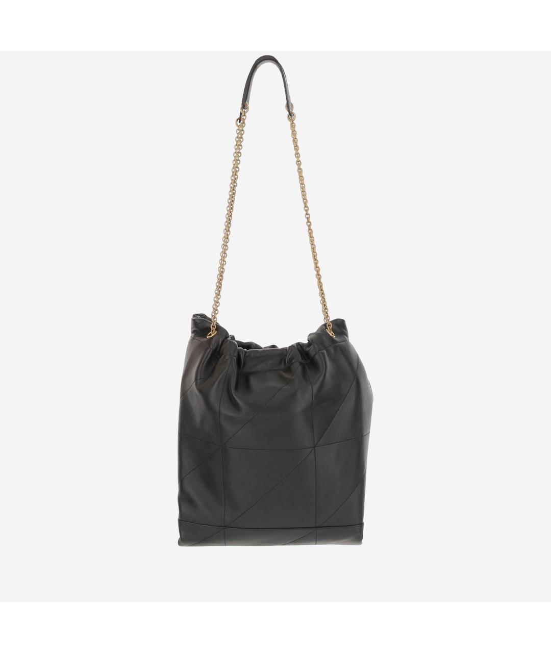 SAINT LAURENT Черная кожаная сумка тоут, фото 3