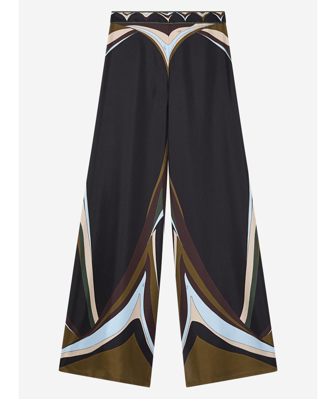 EMILIO PUCCI Мульти шелковые брюки широкие, фото 1