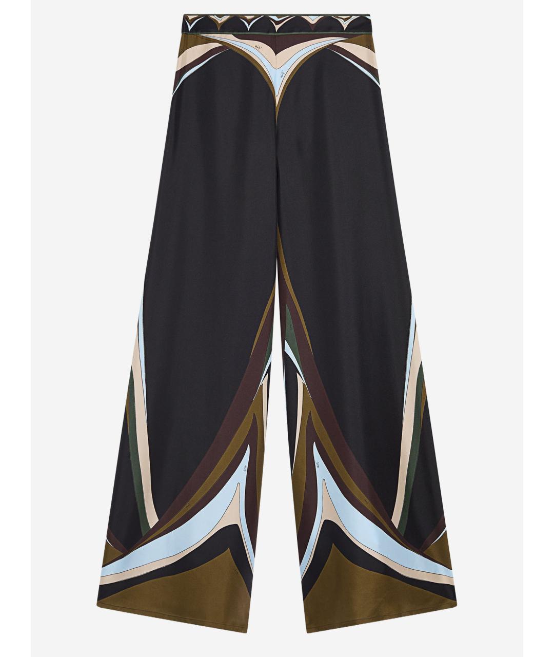 EMILIO PUCCI Мульти шелковые брюки широкие, фото 2
