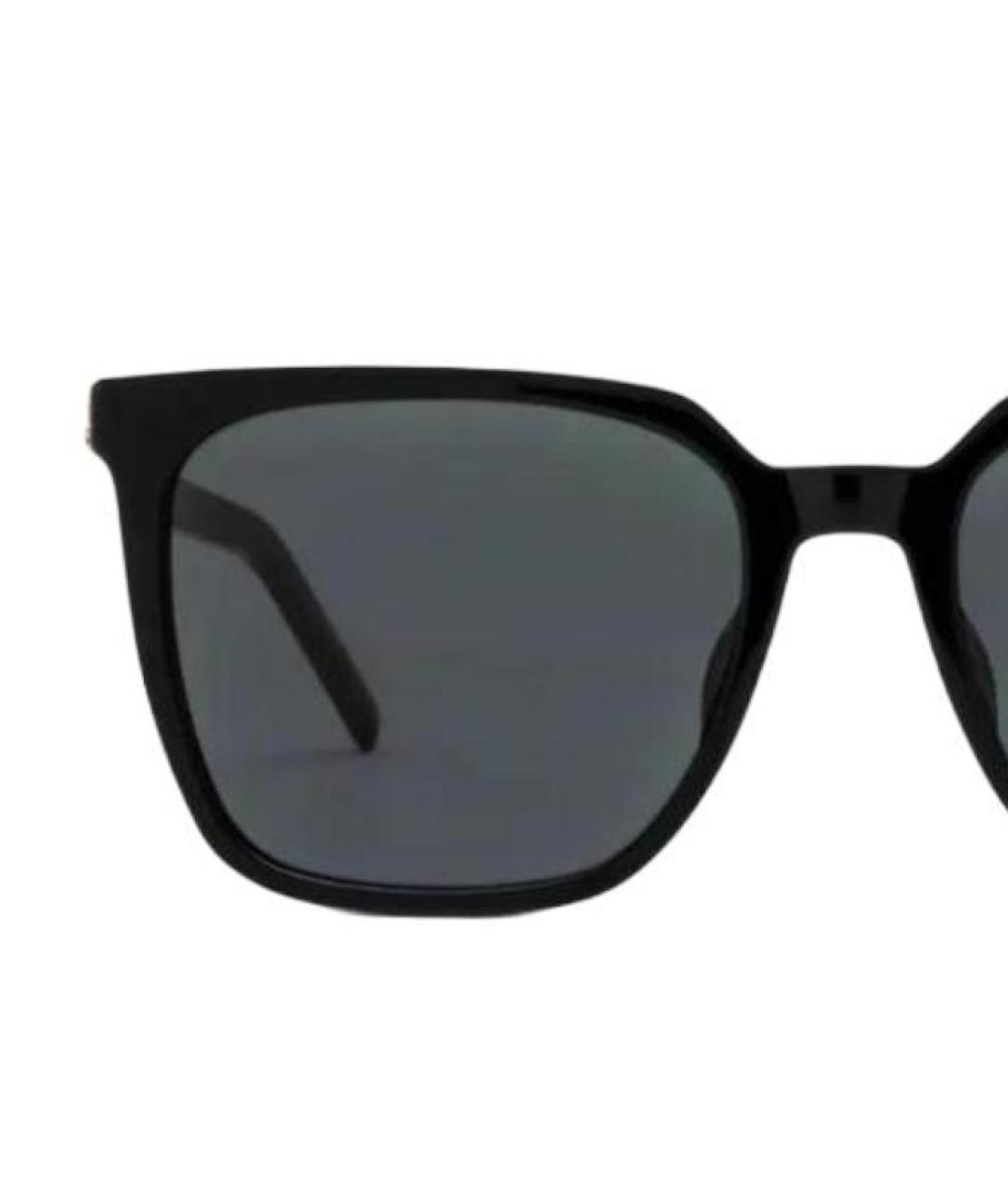 SAINT LAURENT Черные пластиковые солнцезащитные очки, фото 3