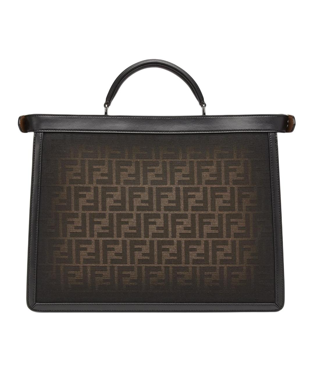 FENDI Коричневая сумка через плечо, фото 4