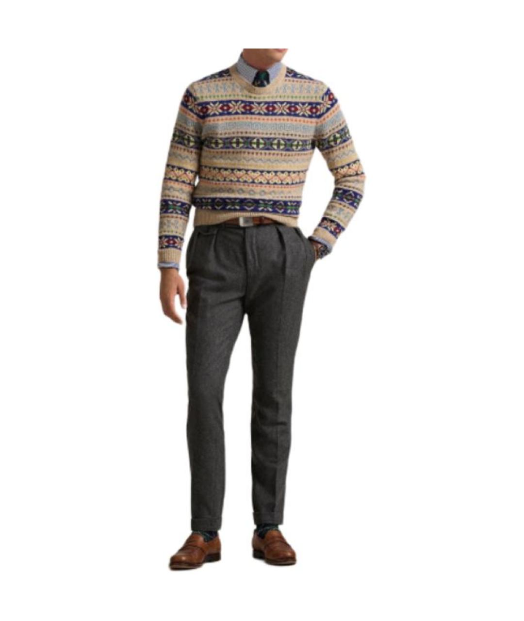 POLO RALPH LAUREN Бежевый джемпер / свитер, фото 3