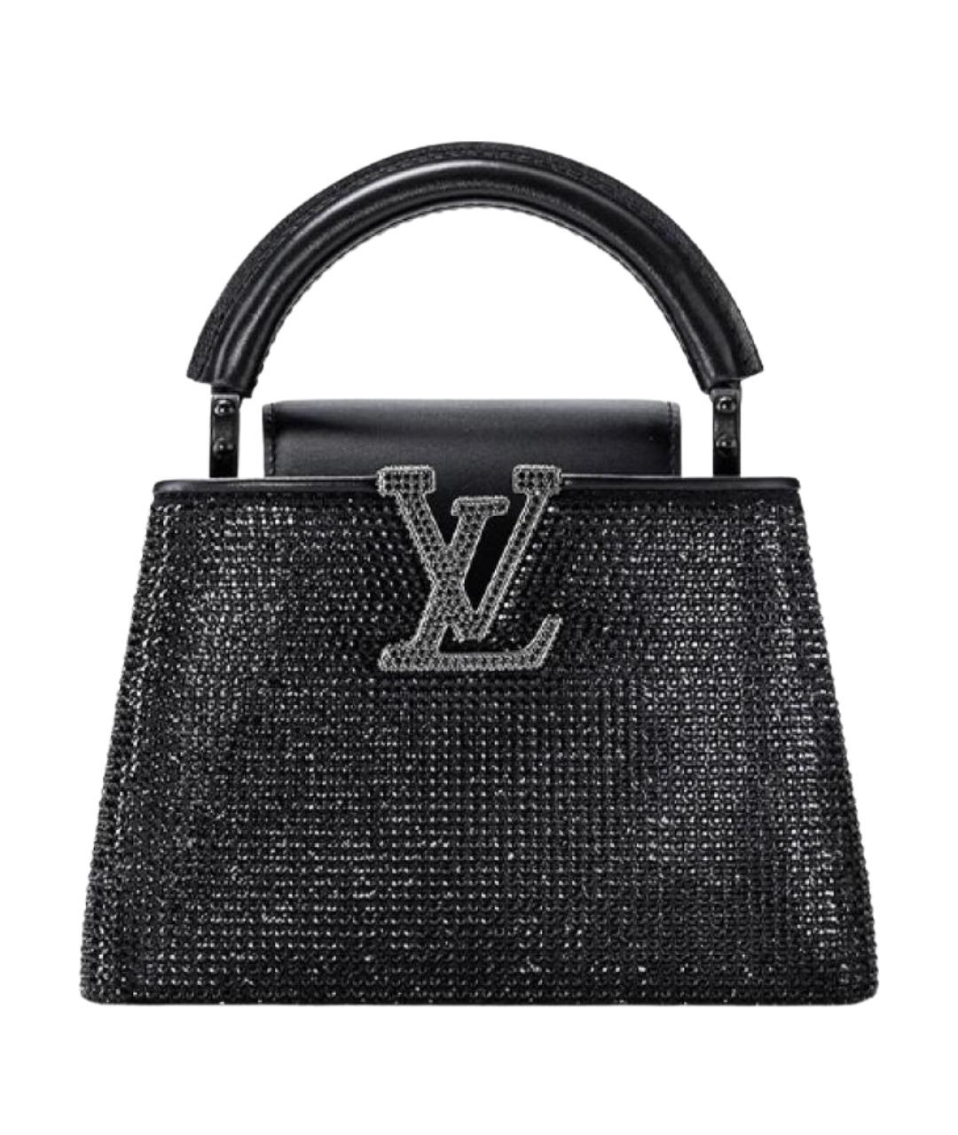 LOUIS VUITTON Черная кожаная сумка через плечо, фото 1