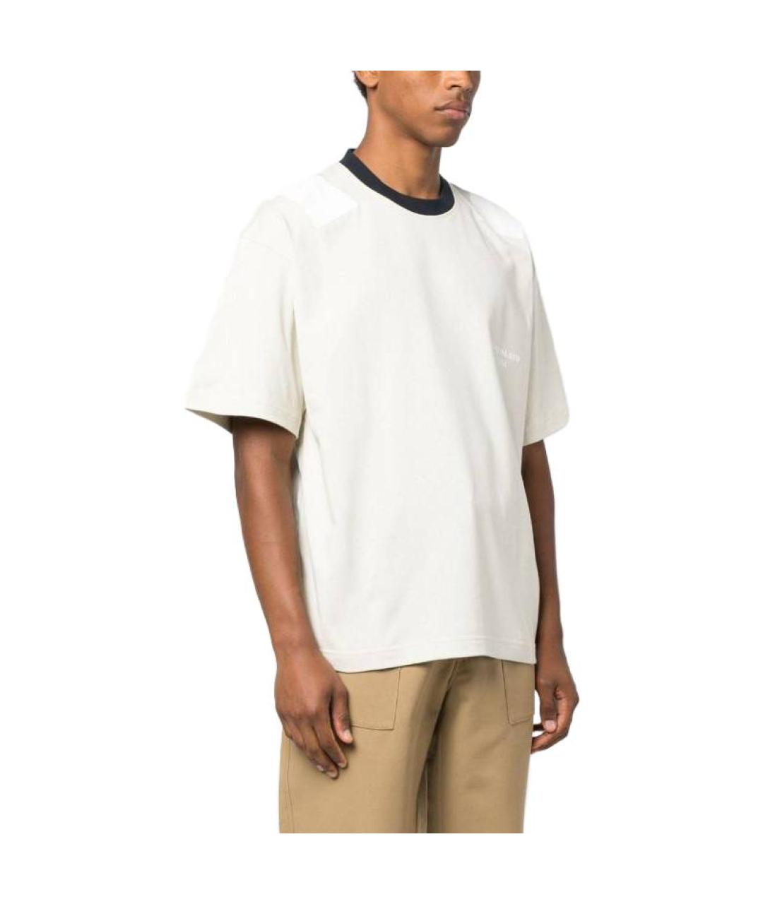 STONE ISLAND Белая футболка, фото 4