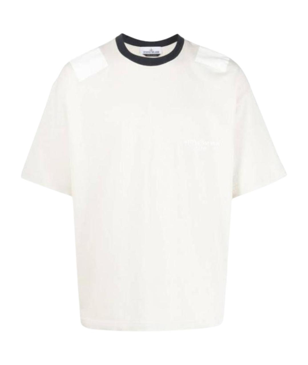 STONE ISLAND Белая футболка, фото 1