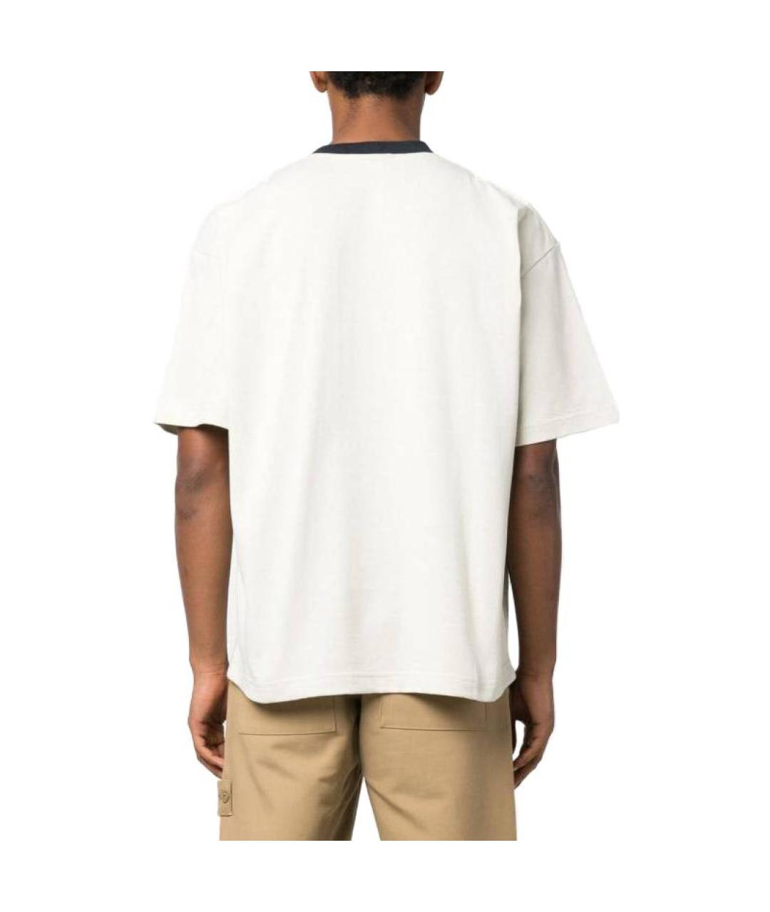 STONE ISLAND Белая футболка, фото 3