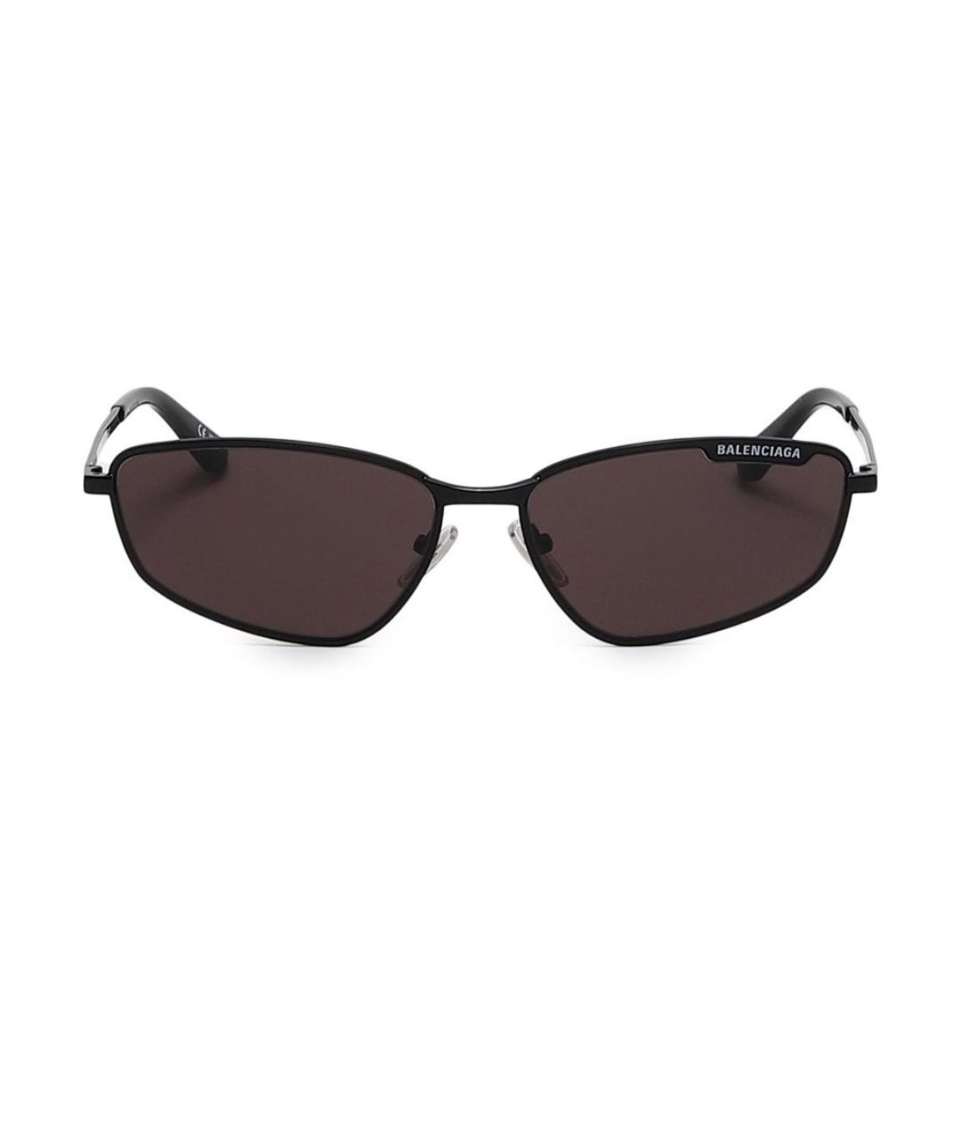BALENCIAGA Черные металлические солнцезащитные очки, фото 2