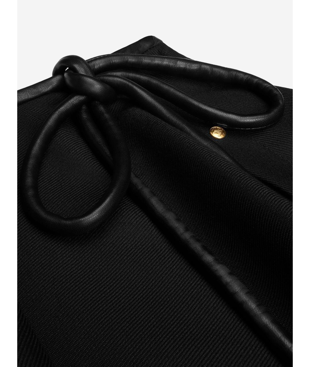 CELINE Черная шерстяная юбка мини, фото 3