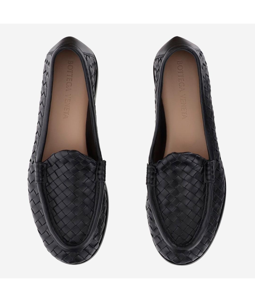 BOTTEGA VENETA Черные кожаные лоферы, фото 2