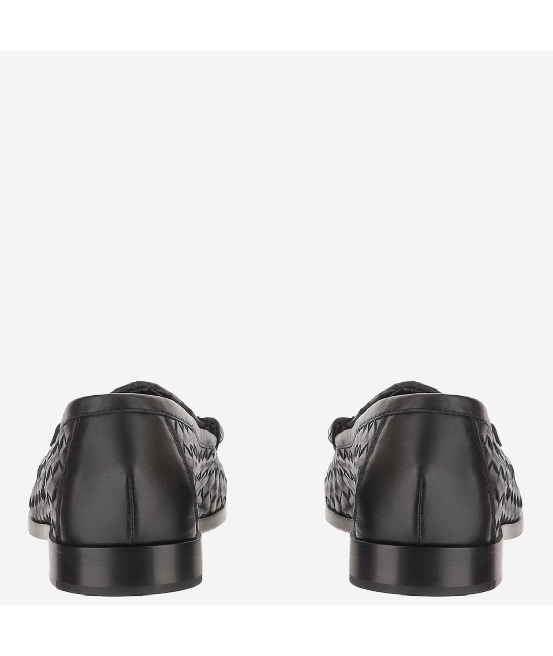 BOTTEGA VENETA Черные кожаные лоферы, фото 4