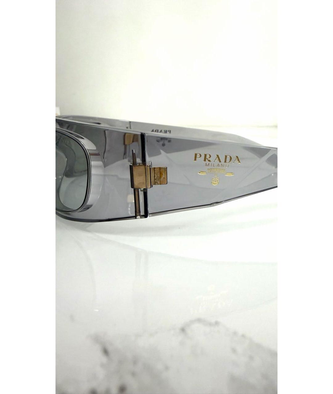 PRADA Серые пластиковые солнцезащитные очки, фото 6