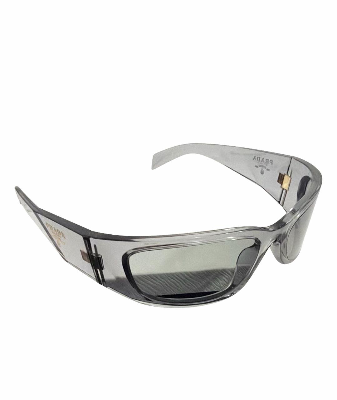 PRADA Серые пластиковые солнцезащитные очки, фото 1